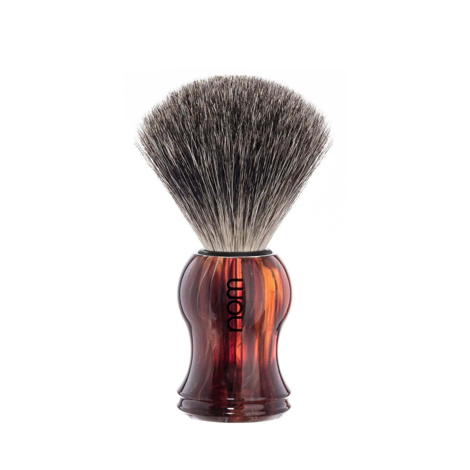 nom GUSTAV Pure Badger Shaving Brush in Havanna